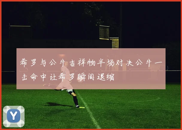 希罗与公牛吉祥物半场对决公牛一击命中让希罗瞬间退缩