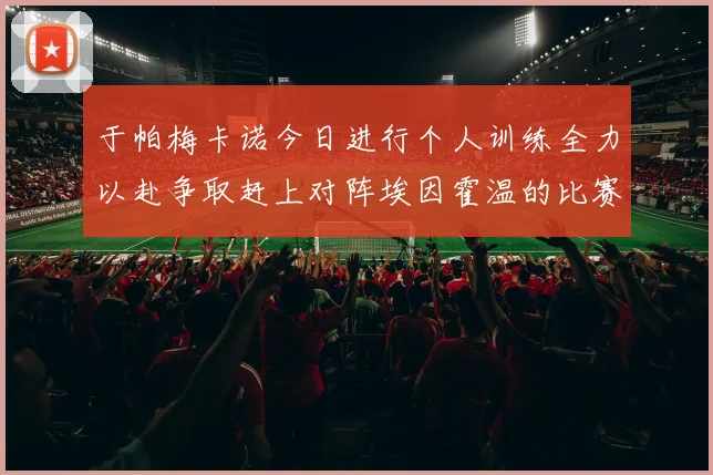 于帕梅卡诺今日进行个人训练全力以赴争取赶上对阵埃因霍温的比赛