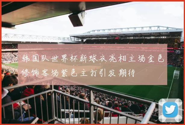 韩国队世界杯新球衣亮相主场金色修饰客场紫色主打引发期待